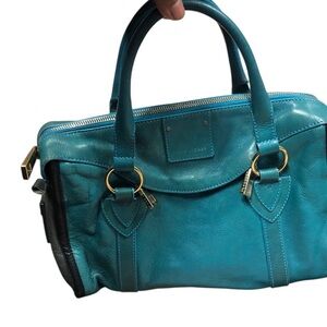 Marc Jacobs Turquoise Leather Satchel
